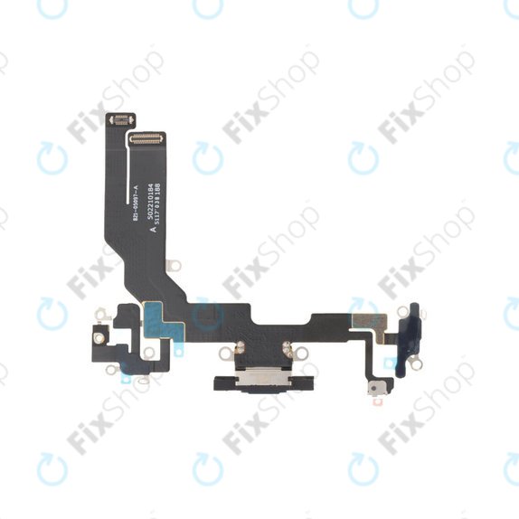 Złącze ładowania z taśmą flex do iPhone 16e, 17e, Black