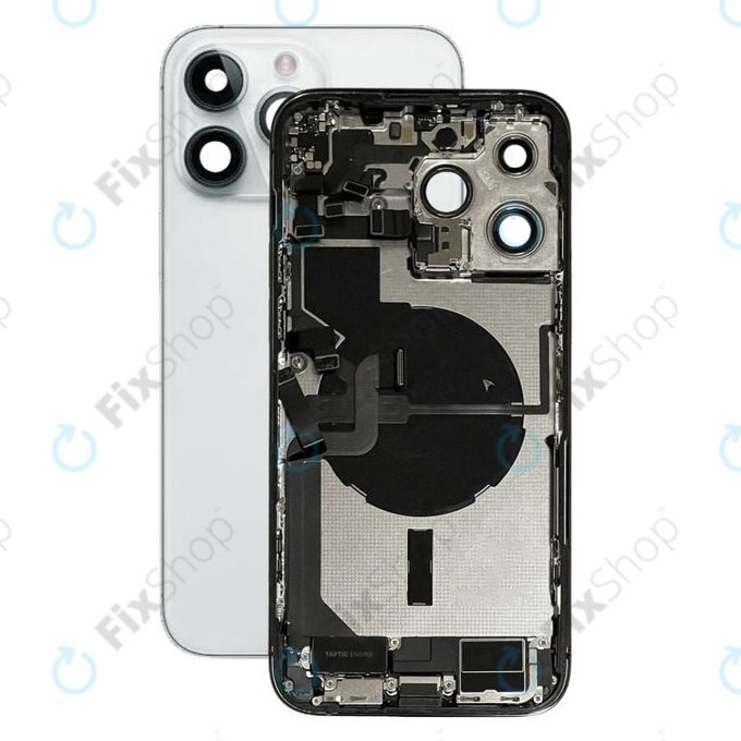 Tylna obudowa z malymi czesciami do iPhone 14 Pro Max, Srebrny, Silver