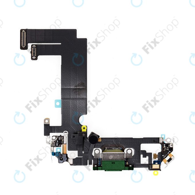 Złącze ładowania z taśmą flex do iPhone 12 Mini, Zielony, Green