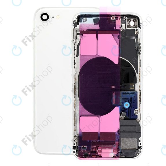 Tylna obudowa z malymi czesciami do iPhone SE (2nd Gen 2020), Biały, White
