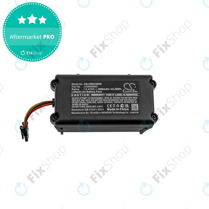 Bateria do Cecotec Conga 1290, 1390, 1490, 1590, CONG0003, Li-Ion, 14,4V 3000mAh, HQ