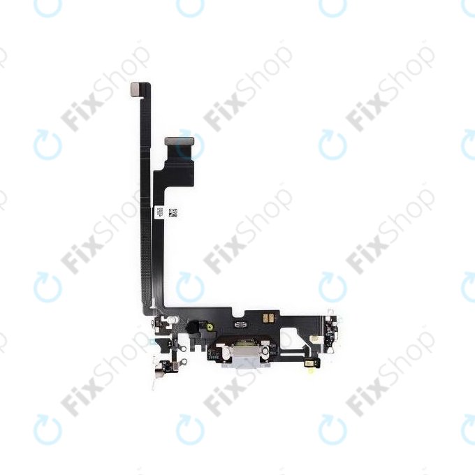 Złącze ładowania z taśmą flex do iPhone 12 Pro Max, Srebrny, Silver