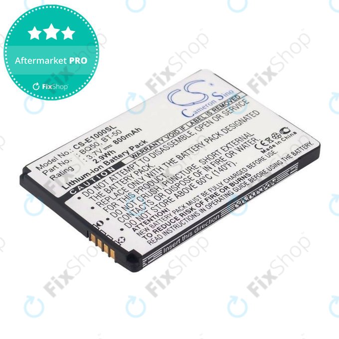 Bateria do Motorola Wilder, 800mAh, Li-Ion, 3.7V, BQ50, HQ