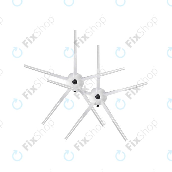 Szczotka boczna do Xiaomi Roborock S4, S5 Max, S6, S6 MaxV, S6 Pure, S7, S7+, S7 MaxV, S7 Pro Ultra, Q7, Q7+, Q7 Max, Q7 Max+, T7S Plus, E4, E5, T4, T6, Xiaowa E3, 2 szt., Biały, White