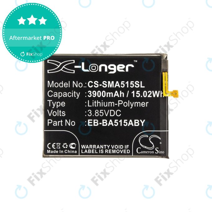Bateria dla Samsung A51 A515F, 3900mAh, Li-Pol, 3.85 V, EB-BA515ABY, HQ