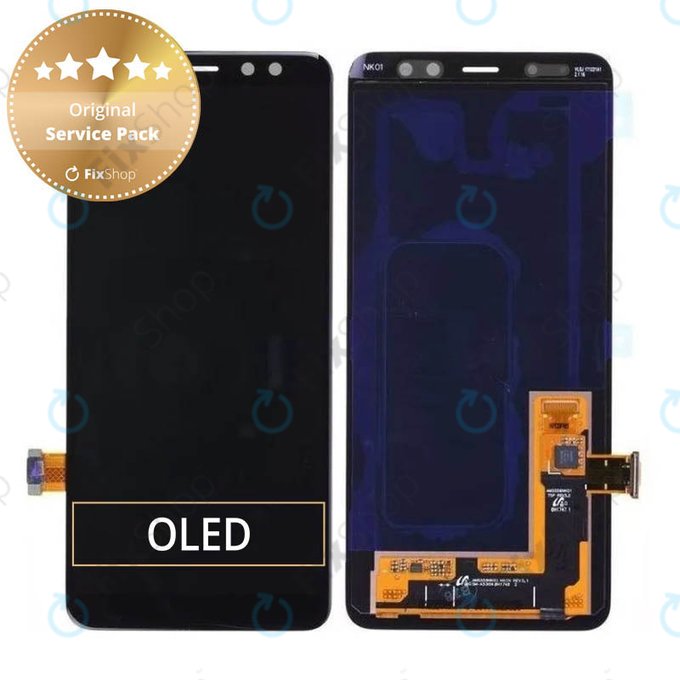 Wyświetlacz z ekranem dotykowym do Samsung A8 A530F (2018), GH97-21406A, GH97-21529A, Genuine Service Pack