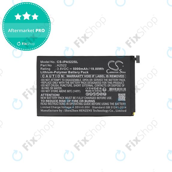 Bateria do iPad Mini 6, A2522, 5000mAh, HQ