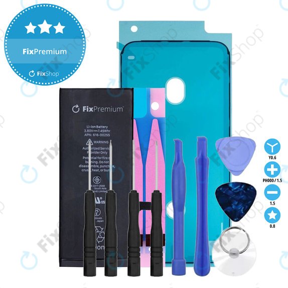 Bateria dla iPhone 7, 1960mAh, Klej (Adhesive), Narzędzia, FixPremium