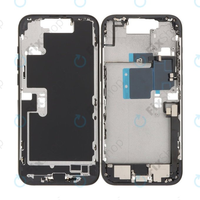 Środkowa Rama + Przyciski Zasilania, Głośności i Aparatu do iPhone 16 Pro Max, Black Titanium