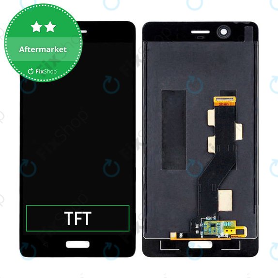 Wyświetlacz do Nokia 8 TA-1004, Ekran dotykowy bez ramki, TFT