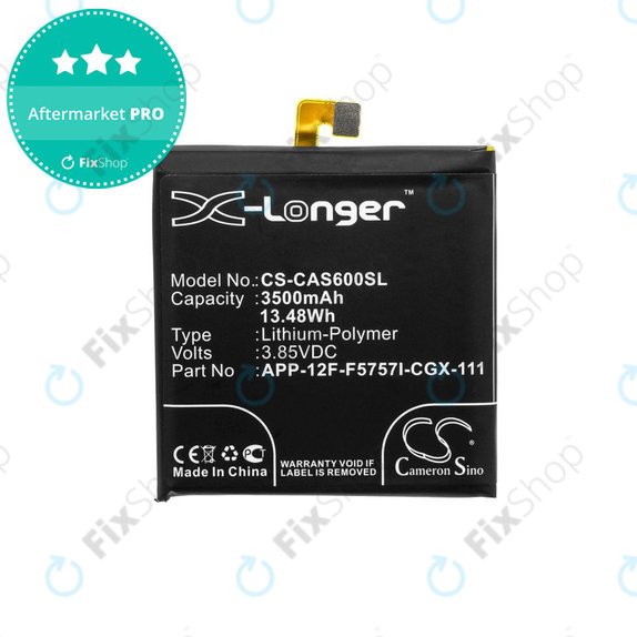 Bateria dla Caterpillar CAT S60, 3500mAh, Li-Pol, 3.85 V, APP-12F-F5757I-CGX-111, HQ