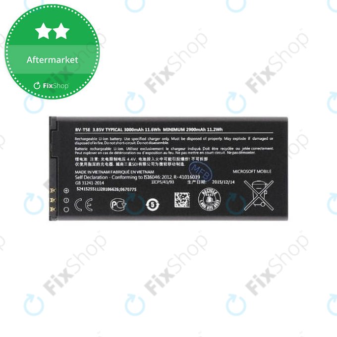 Bateria do Microsoft Lumia 950/950 LTE, 950 Dual, BV-T5E 3000mAh