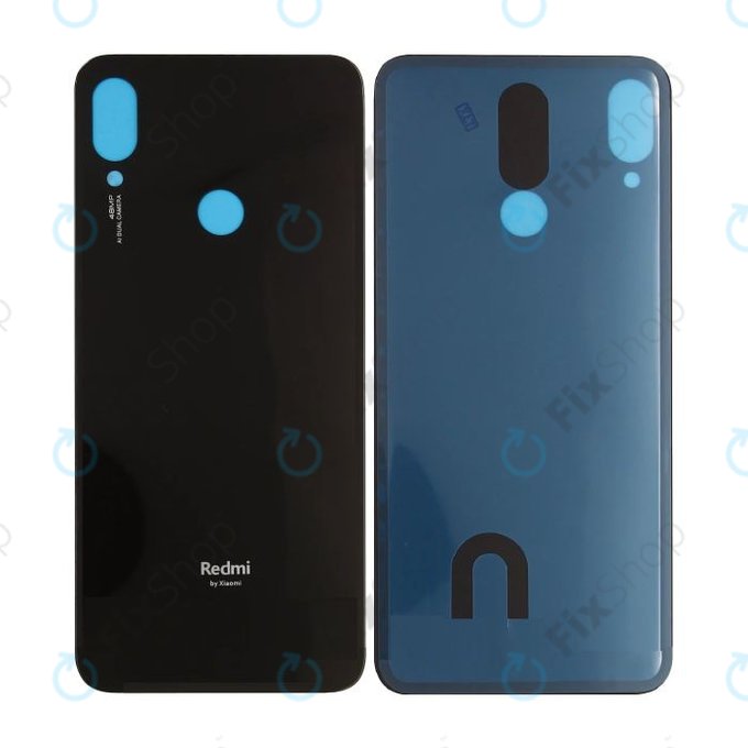 Tylna pokrywa baterii do Xiaomi Redmi Note 7, 5540453000A7, Czarny, Black, Genuine Service Pack