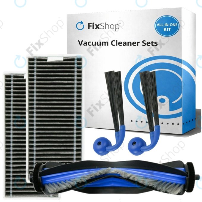 Zestaw części zamiennych do Ecovacs Deebot X9 Pro Omni (1x Główna szczotka, 2x Filtr, 2x Szczotka boczna)