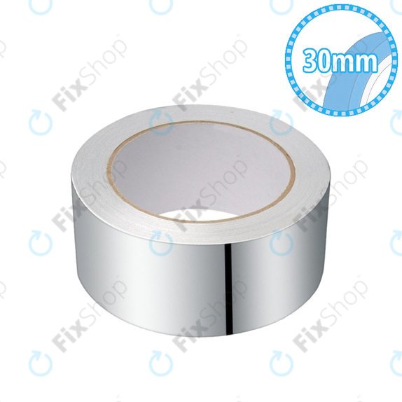 Taśma aluminiowa odporna na wysoką temperaturę (EMI/RFI), 30mm x 25m