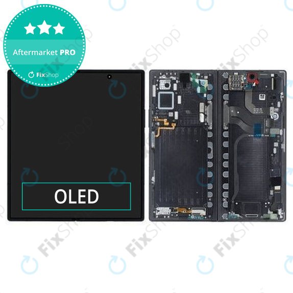 Wyświetlacz OLED dla Samsung Z Fold 7 F966B, Jetblack, Ekran dotykowy z ramką