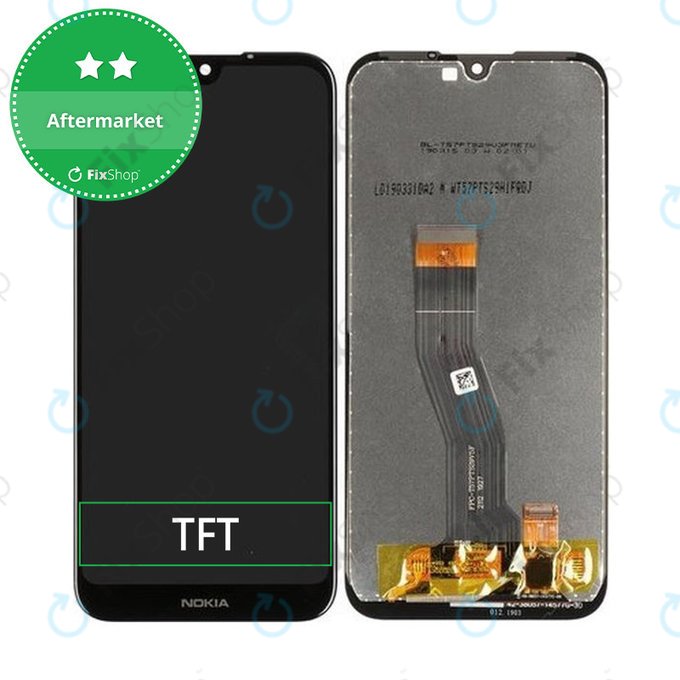 Wyświetlacz do Nokia 4.2, Ekran dotykowy bez ramki, TFT