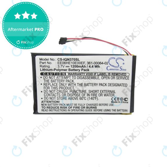Bateria do Garmin Nuvi 3700, 3760, 3760T, 3790, 3790T, 361-00046-02, 361-00064-02, EE06HE10E00EF, 1200mAh, HQ