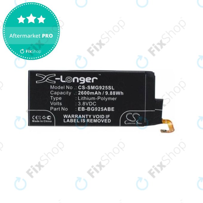 Bateria do Samsung S6 Edge G925F, EB-BG925ABE, 2600mAh, HQ