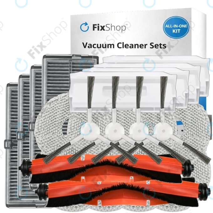 Zestaw części zamiennych do Xiaomi Robot Vacuum H40 - Complete set XL (2x Główna szczotka, 4x Filtr, 4x Szczotka boczna, 8x Ściereczka mopująca, 4x Worek na kurz)