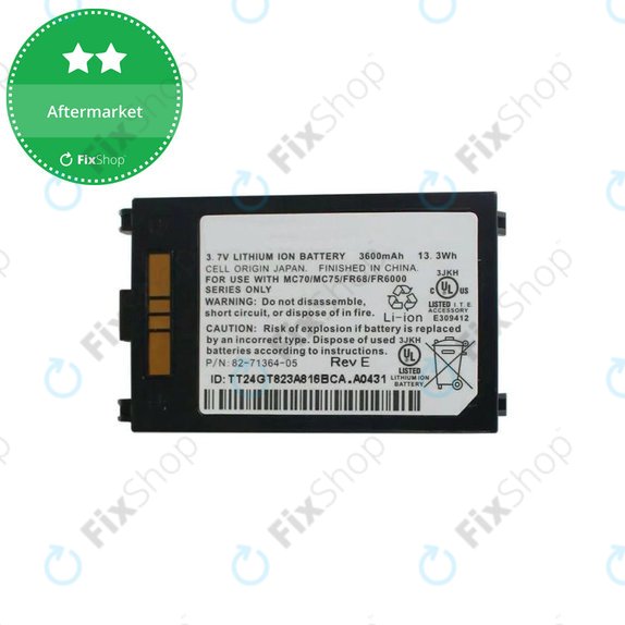 Bateria do Zebra MC70, 3600mAh