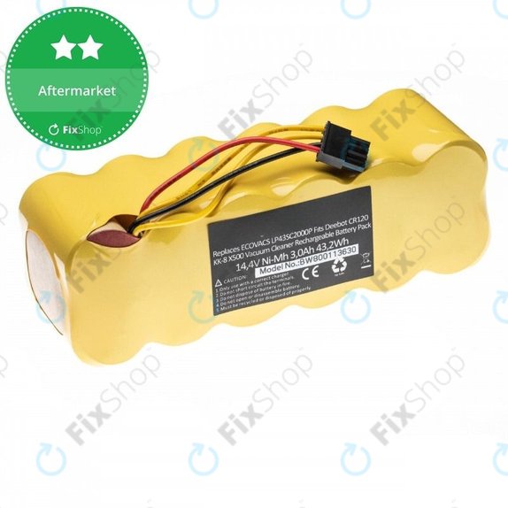 Bateria do Ecovacs Deebot CR120, KK-8, X500, LP43SC2000P, Ni-MH, 14,4V 3000mAh