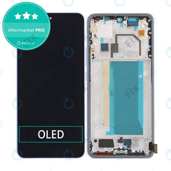 Wyświetlacz OLED do Xiaomi 13T, 13T Pro, Ekran dotykowy z ramką, Alpine Blue