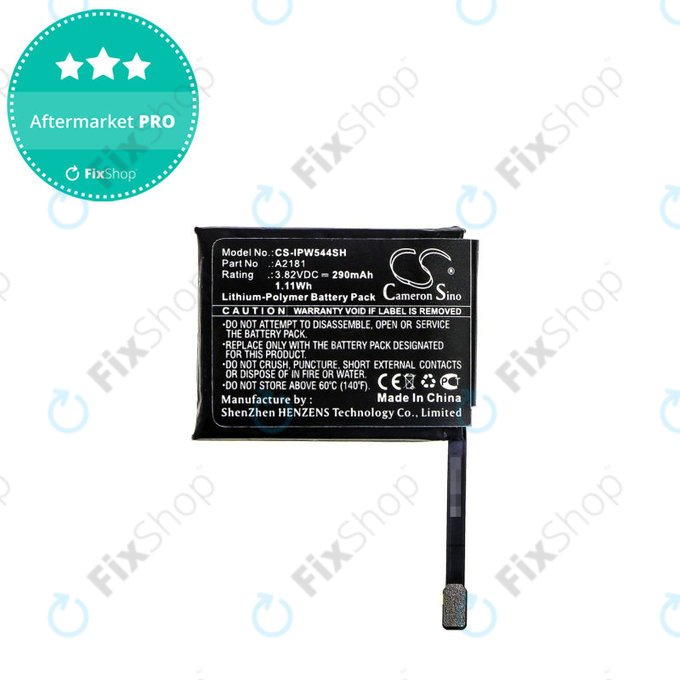 Bateria dla Apple Watch 5 44 mm, 290mAh, Li-Pol, 3.82 V, A2181, HQ