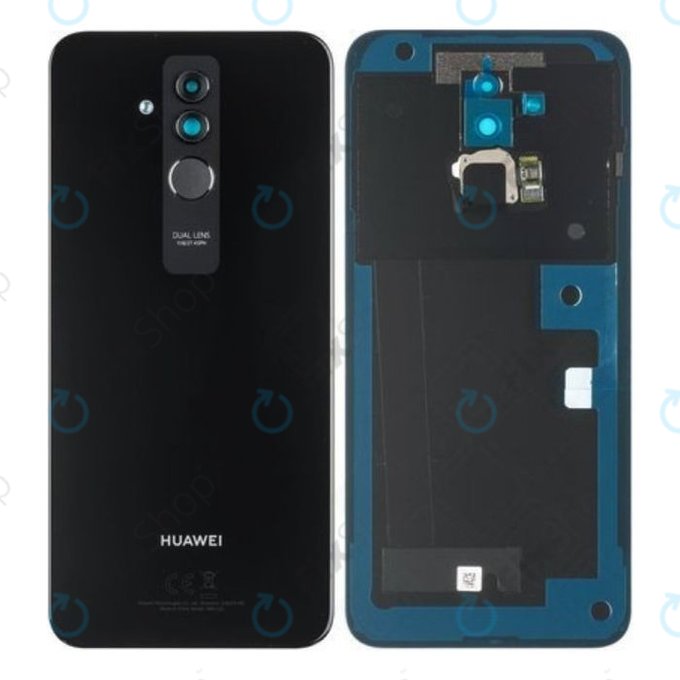 Tylna pokrywa baterii do Huawei Mate 20 Lite, 02352DKP, Czarny, Black, Genuine Service Pack