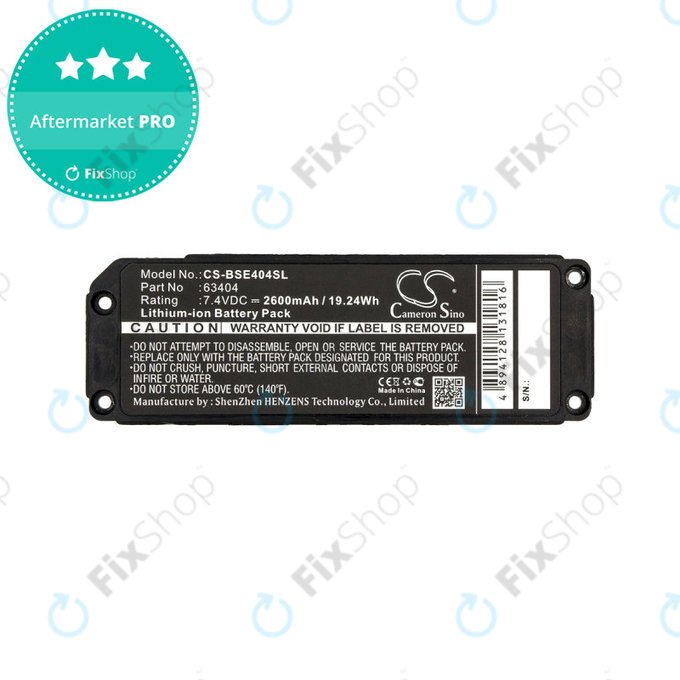 Bateria do Bose 413295, Bose SoundLink Mini, 2600mAh, Li-Ion, 7.4V, 063404, HQ