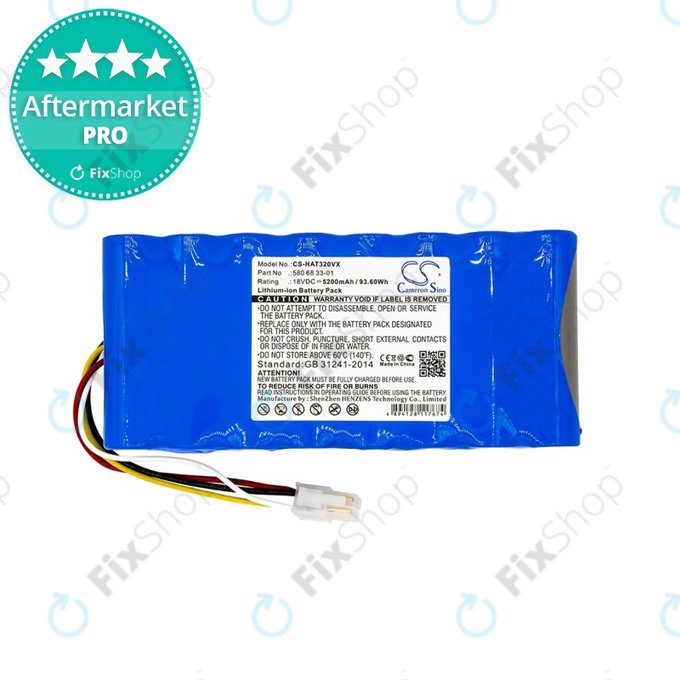 Bateria do Husqvarna Automower 300-series, 400-series, 500-series, 580 68 33-01/02/03, 588 14 64-01/02, 589 58 52-01/02, 589 58 57-01, 5200mAh, HQ