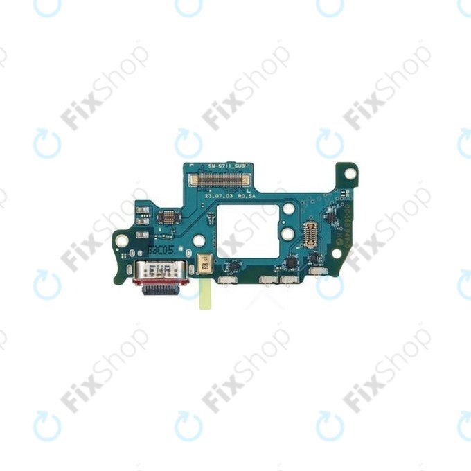 Złącze ładowania na płytce PCB do Samsung Galaxy S23 FE S711B, GH96-16217A, Genuine Service Pack