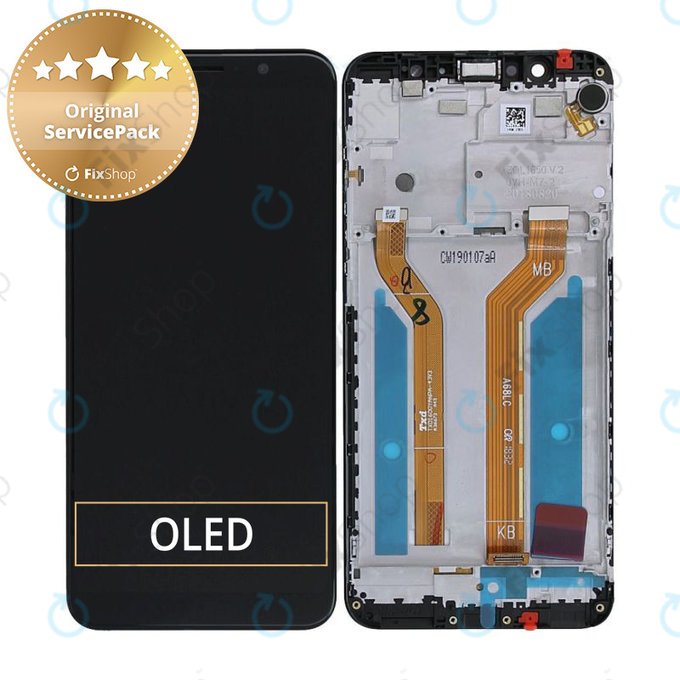 Wyświetlacz do Asus Zenfone Max Pro ZB602KL, Ekran dotykowy z ramką, 90AX00T1-R20010, Deepsea Black, Genuine Service Pack