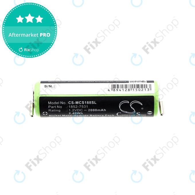 Bateria do Moser Easy Style 1881, 2000mAh, Ni-MH, 1.2V, 1852-7531, HQ