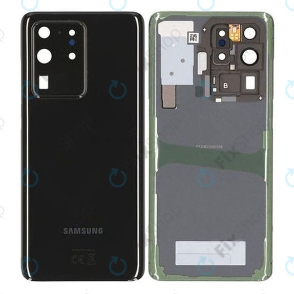 Tylna pokrywa baterii do Samsung S20 Ultra G988F, GH82-22217A, Cosmic Black, Genuine Service Pack