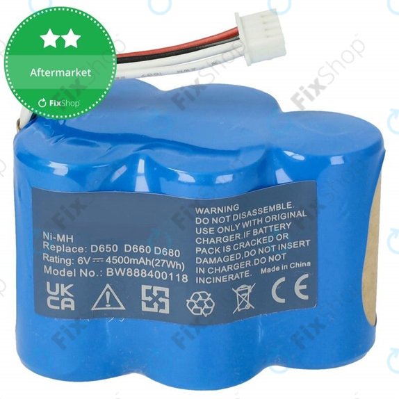 Bateria do Ecovacs Deebot D-seria, LP43SC3300P5, Ni-MH, 6,0V 4500mAh