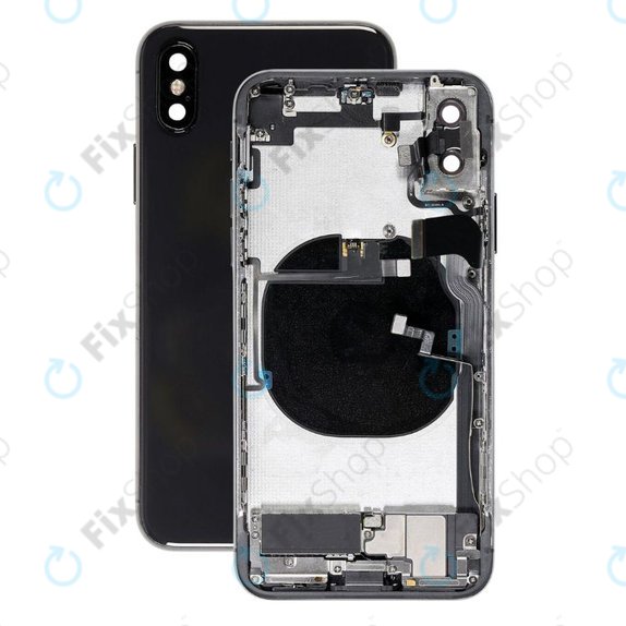 Tylna obudowa z malymi czesciami do iPhone XS, Space Gray
