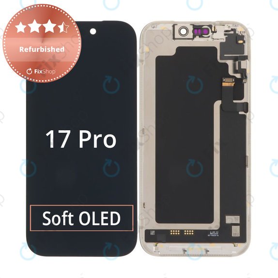 Wyświetlacz dla iPhone 17 Pro, Ekran dotykowy z ramką, Refurbished