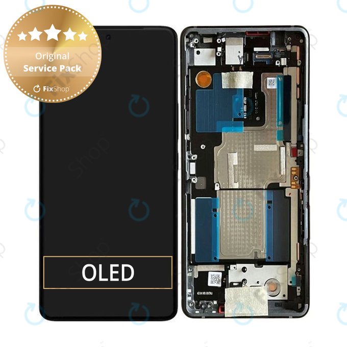Wyświetlacz do Asus Zenfone 11 Ultra, Ekran dotykowy z ramką, B90AI00N1-R20010, Eternal Black, Genuine Service Pack