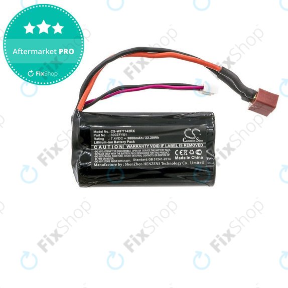 Bateria do WLToys FY01, FY02, FY03, 12423, 12428, 3000mAh, Li-Ion, 7.4V, 300ZFY01, HQ