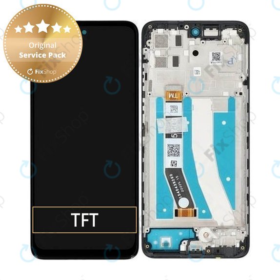 Wyświetlacz do Motorola Moto G32 XT2235, Ekran dotykowy z ramką, 5D68C21151, Mineral Grey, Genuine Service Pack