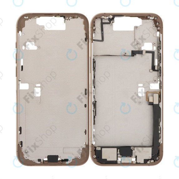 Środkowa Rama + Przyciski Zasilania, Głośności i Aparatu do iPhone 16 Pro Max, Desert Titanium