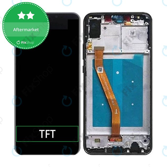 Wyświetlacz do Huawei Nova 3, Ekran dotykowy z ramką, Czarny, Black, TFT
