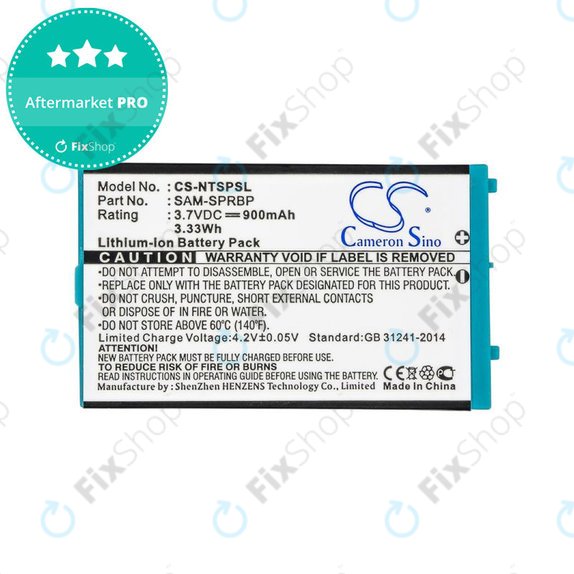 Bateria do Nintendo Advance SP, AGS, 900mAh, Li-Ion, 3.7V, SAM-SPRBP, HQ