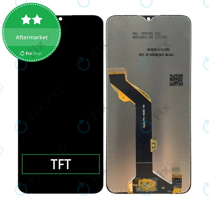 Wyświetlacz do TCL 405, 406, 408, Ekran dotykowy bez ramki, TFT