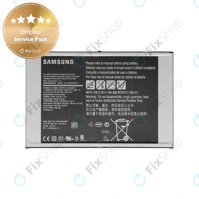 Bateria do Samsung Tab Active 4 Pro 5G T630 T636, EB-BT545ABY, GH43-04969B, GH43-04978B, 7600mAh, Genuine Service Pack