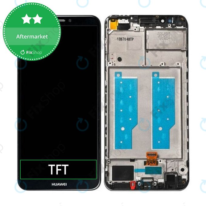 Wyświetlacz do Huawei Y7 Prime (2018), Ekran dotykowy z ramką, Czarny, Black, TFT