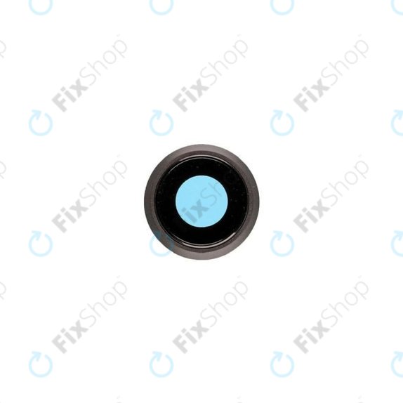 Szklo tylnej kamery z ramką do iPhone 8, SE (2020), SE (2022), Space Gray, Czarny, Black