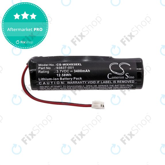 Bateria do WAHL Beretto Black Stealth, Chrome, 3400mAh, Li-Ion, 3.7V, 93837-001, HQ