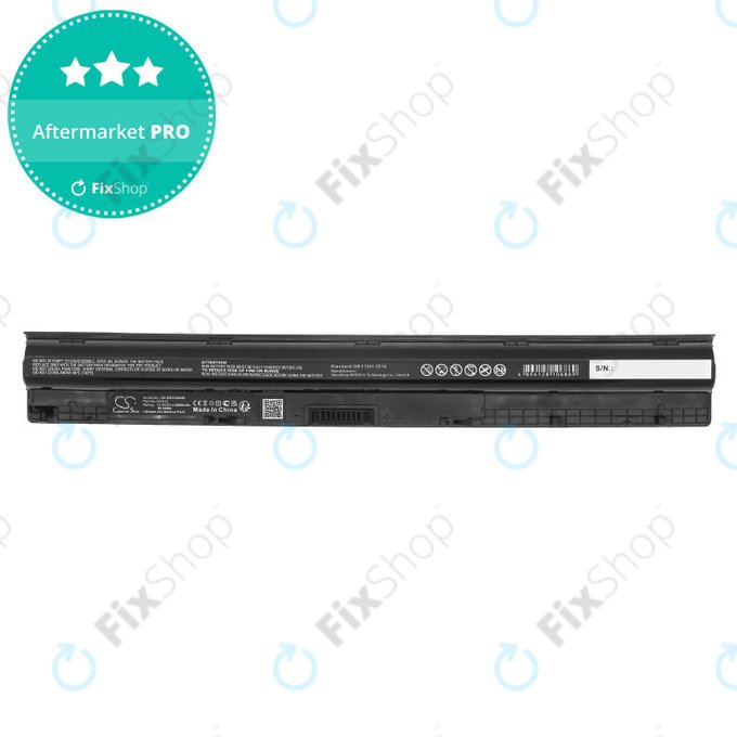Bateria do Dell Inspiron 14, 15, 17, Vostro 14, 15, 2600mAh, Li-Ion, 14.8V, GXVJ3, HQ